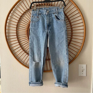 Levi’s 550 relaxed fit vintage jeans Sz 7 denim loose y2k cotton kids boy girl